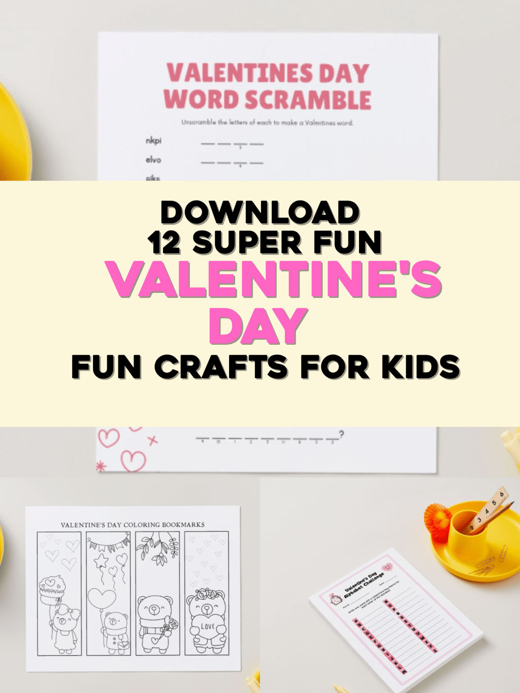 FREE Valentine’s Day Printable Bingo, Colouring, DIY Cards, Games, and more