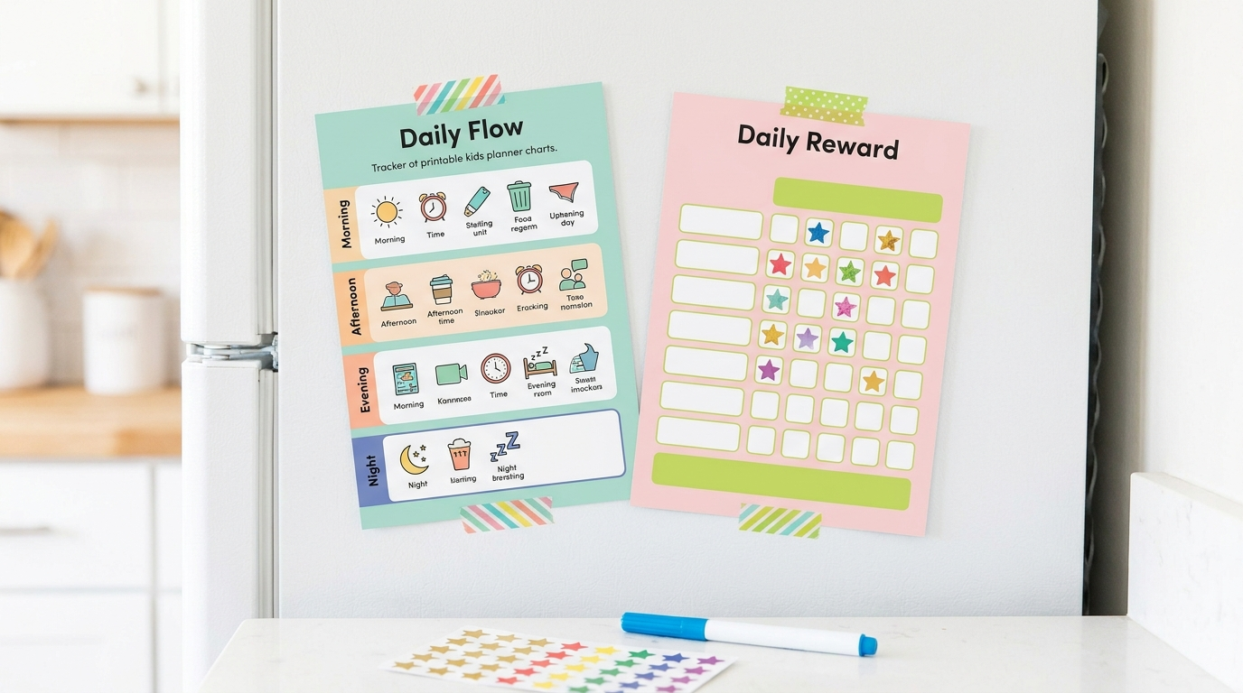 The Morning Routine Printables That Could Cut Your School Morning Chaos in Half